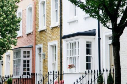 colourful houses on a street